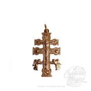Cruz de Caravaca Dourada 2,5cm