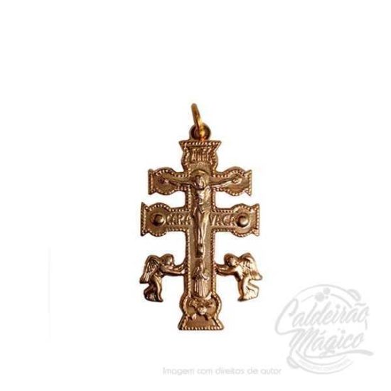 Cruz de Caravaca Dourada 2,5cm