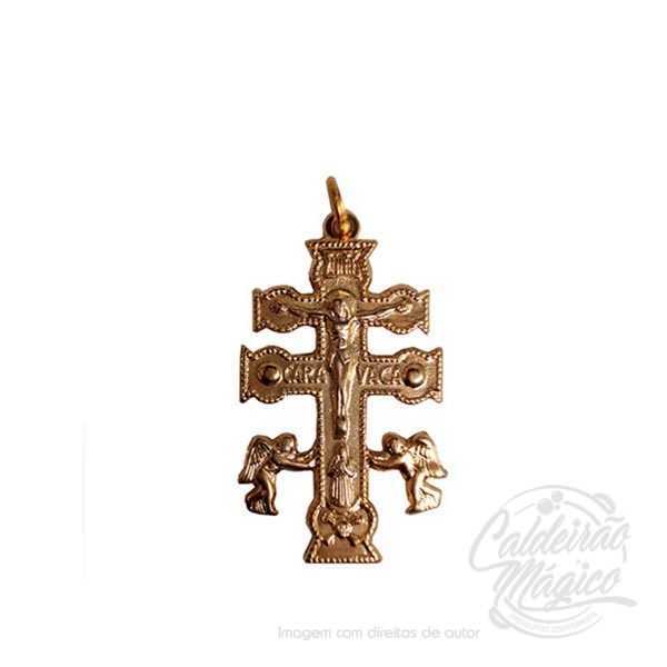 CRUZ DE CARAVACA DOURADA