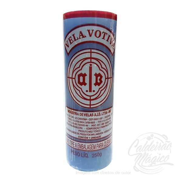 VELA DE 7 DIAS AZUL CLARO VELA DE 7 DIAS AZUL CLARO