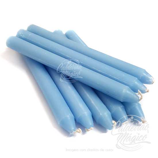 Vela Azul Claro 20cm