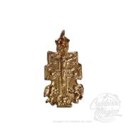 Cruz de Caravaca Dourada Fechada 2,5cm