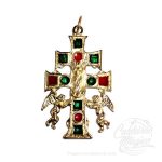 Cruz de Caravaca Dourada 6cm