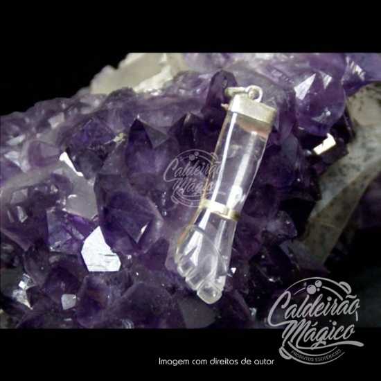 Figa Pedra Cristal Quartzo Prata