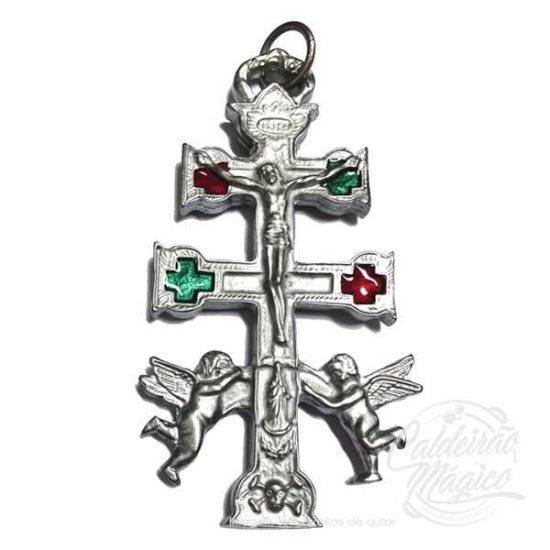 Cruz de Caravaca Prateada 11cm