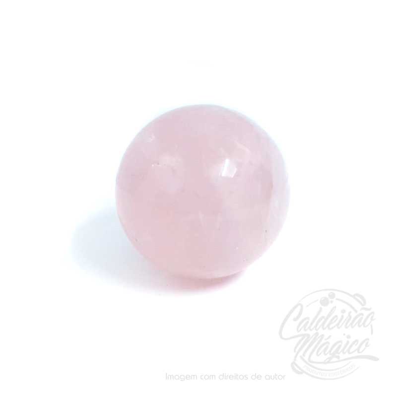 Cristal de Quartzo Rosa Esfera 3cm