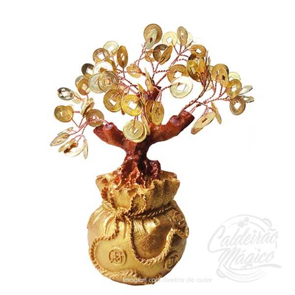 ÁRVORE MOEDAS FENG SHUI 19CM ÁRVORE MOEDAS FENG SHUI 19CM