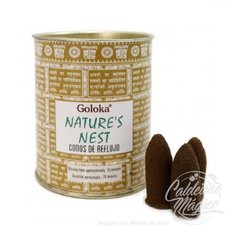 INCENSO CONE REFLUXO GOLOKA NATURE´S NEST INCENSO CONE REFLUXO GOLOKA NATURE´S NEST