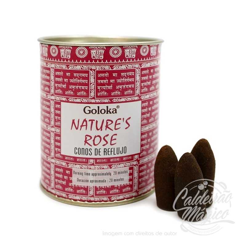 INCENSO CONE REFLUXO GOLOKA NATURE´S ROSA INCENSO CONE REFLUXO GOLOKA NATURE´S ROSA