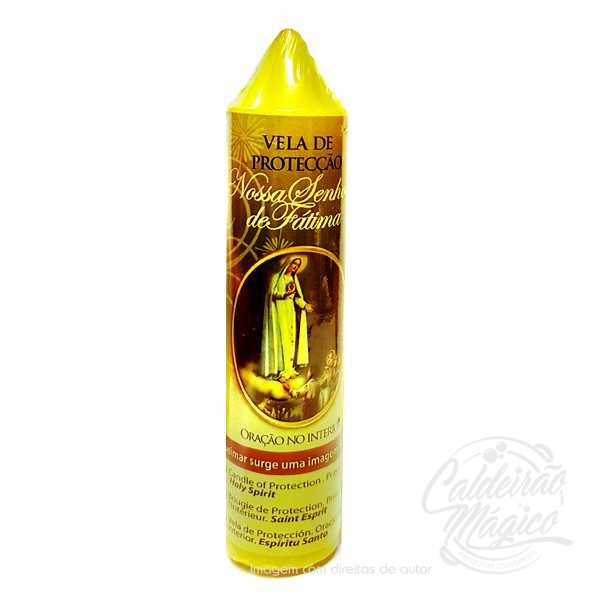 VELA DE PROTECÇÃO NOSSA SENHORA DE FÁTIMA Vela Proteção Nossa Senhora de Fátima