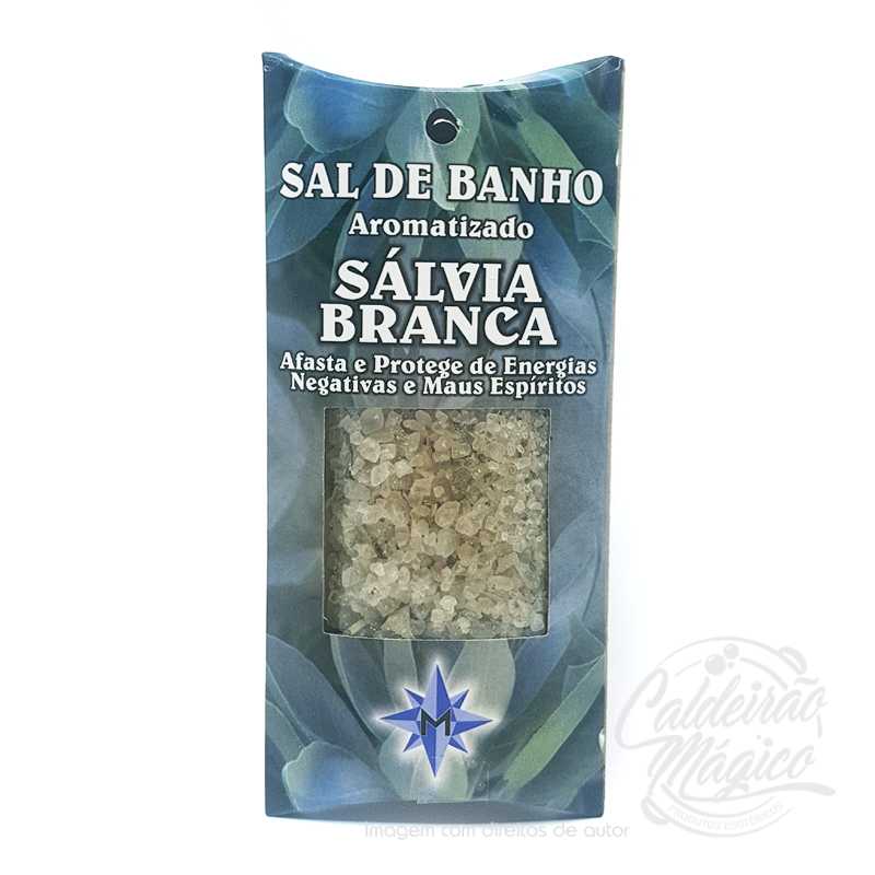 Sal Sálvia Branca Sal de Banho Sálvia Branca