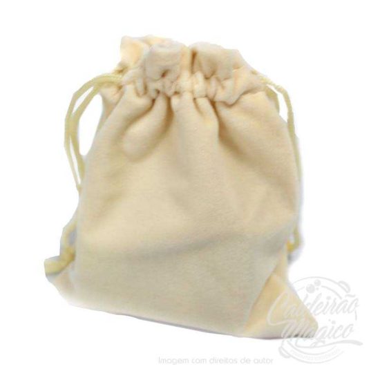 Bolsa Veludo Marfim