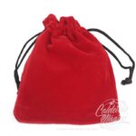 Bolsa Veludo Vermelha