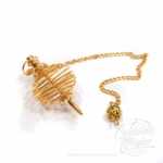 Pêndulo Metal Dourado Espiral