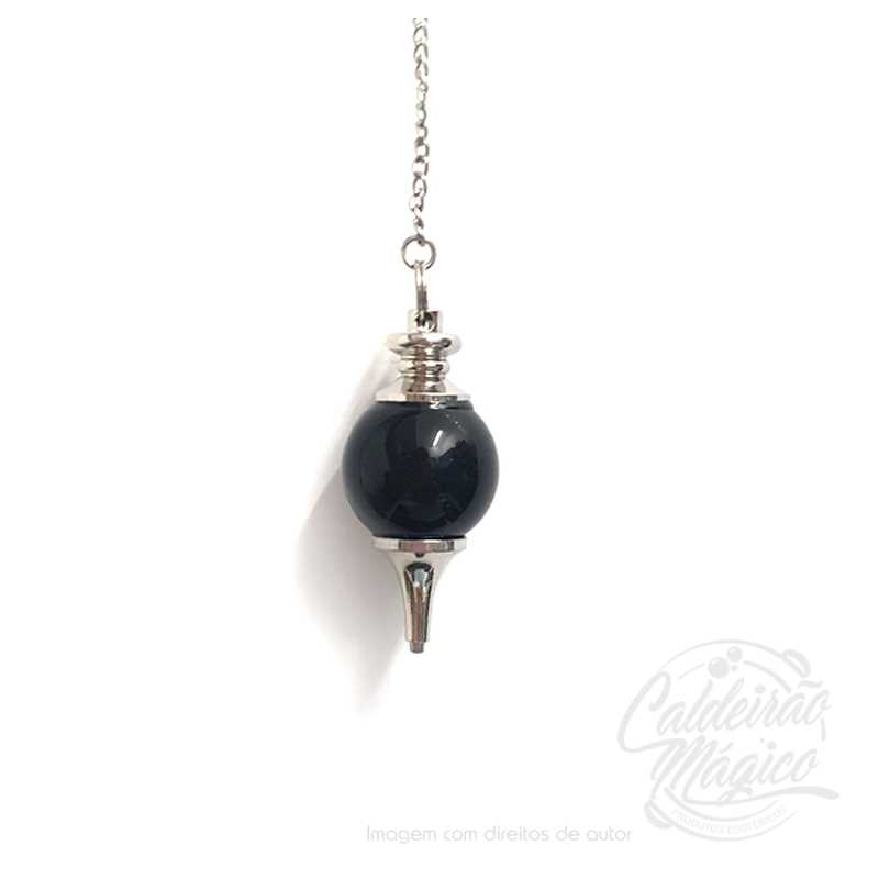 Pendulo pedra Agata Negra(1)