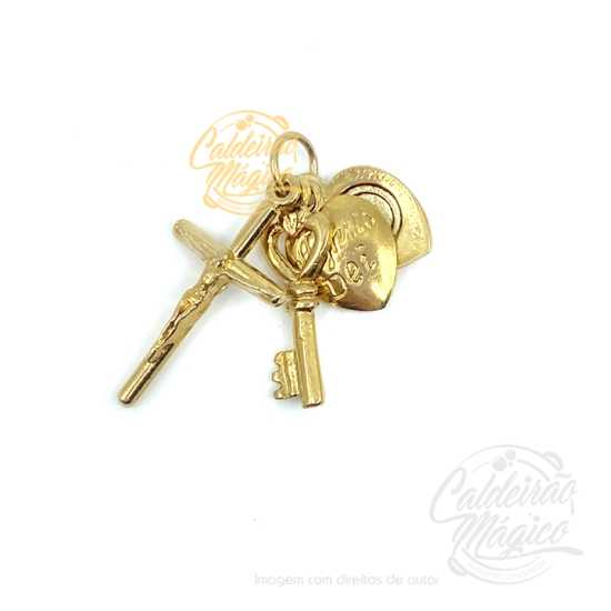 Pendente Agnus Dei Dourado