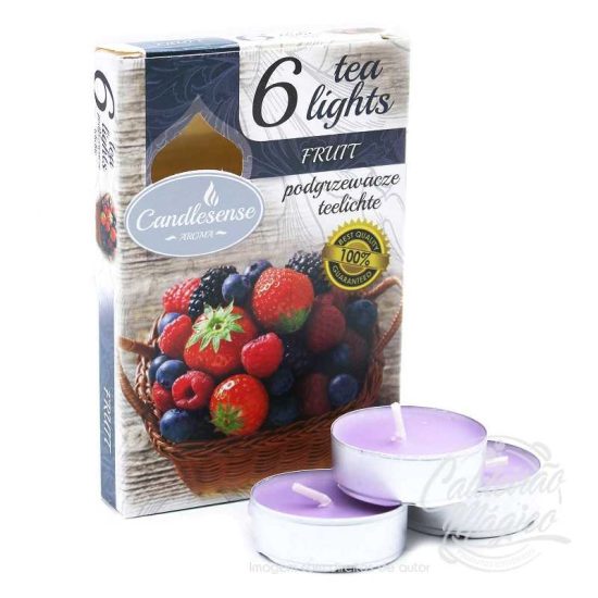 VELAS TEA LIGHT FRUTOS VERMELHOS