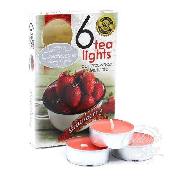 VELAS TEA LIGHT MORANGO