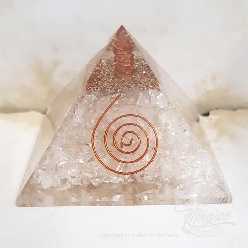Pirâmide Orgonite quartzo Pirâmide Orgonite quartzo