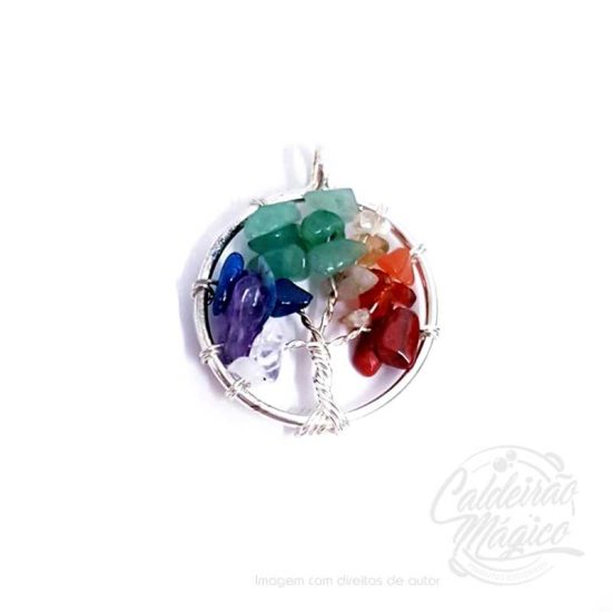Pendente 7 Chakras Árvore da Vida