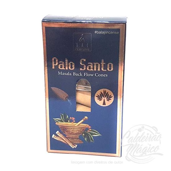 Incenso Cone Refluxo Balaji Pau Santo