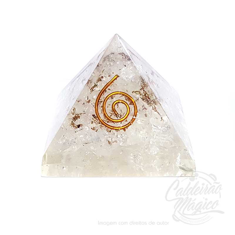 Pirâmide Orgonite Quarzto