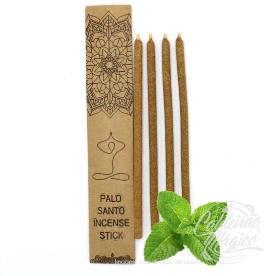 INCENSO PAU SANTO COM HORTELÃ-PIMENTA