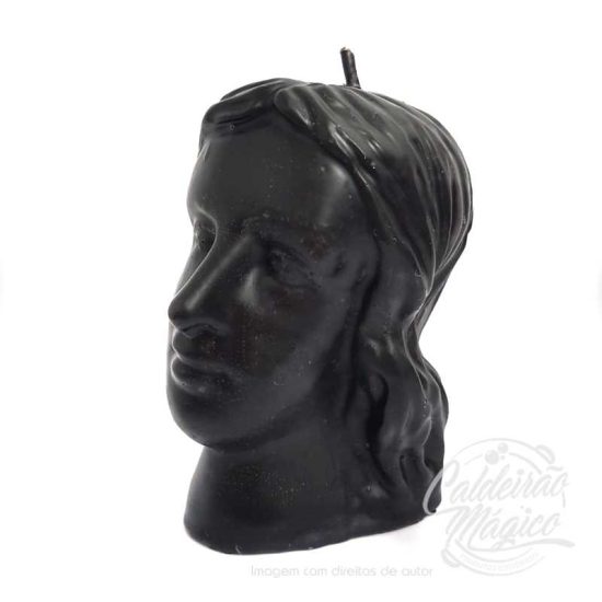 Vela Cabeça Mulher Preta