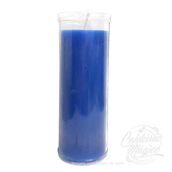 Vela de Copo Azul Escuro