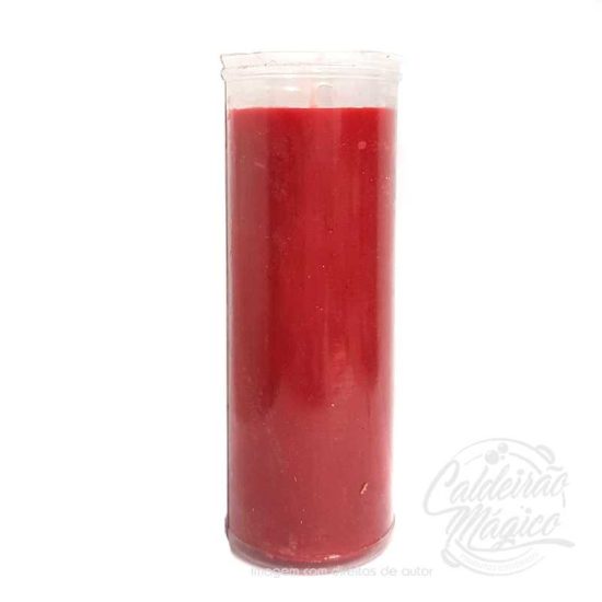 Vela de Copo Vermelha