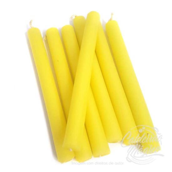 Vela Amarela 15cm - 1KG
