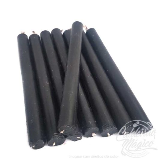 Vela Preta 15cm - 1kg