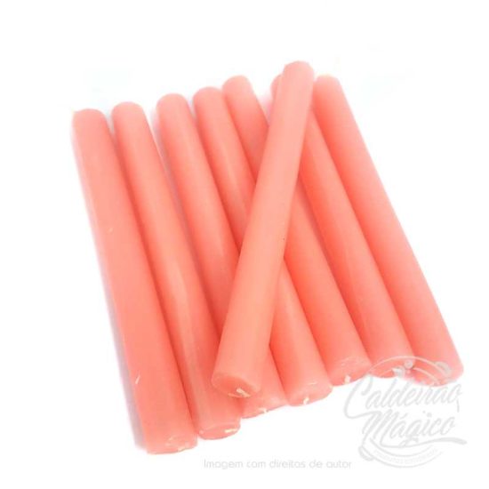 Vela Rosa 15cm - 1KG