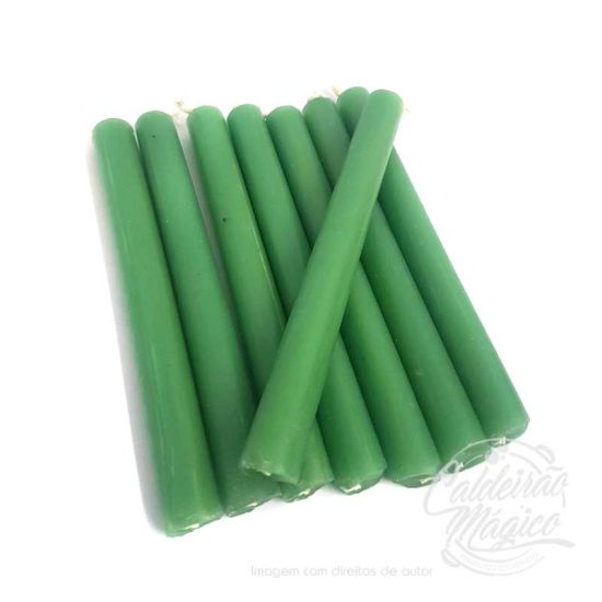 Vela Verde 15cm - 1KG