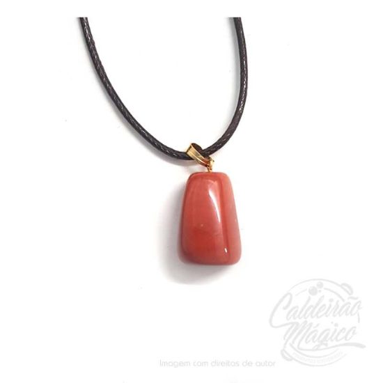 FIO COM JASPE VERMELHO SIGNO CARNEIRO