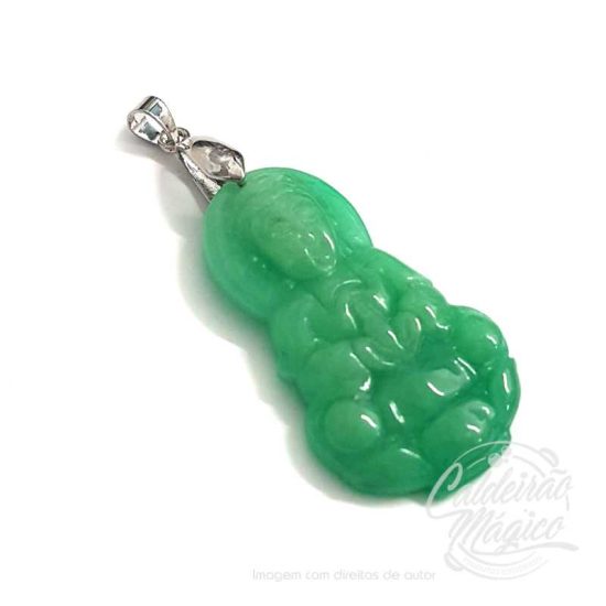Pendente Kuan Yin Jade Verde