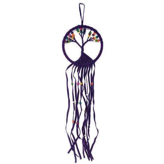 Caça Sonhos Roxo com Missangas