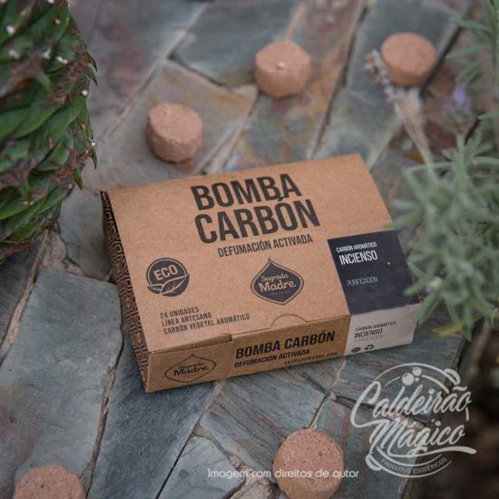 BOMBA DE CARVÃO AROMÁTICO INCENSO SAGRADA MADRE
