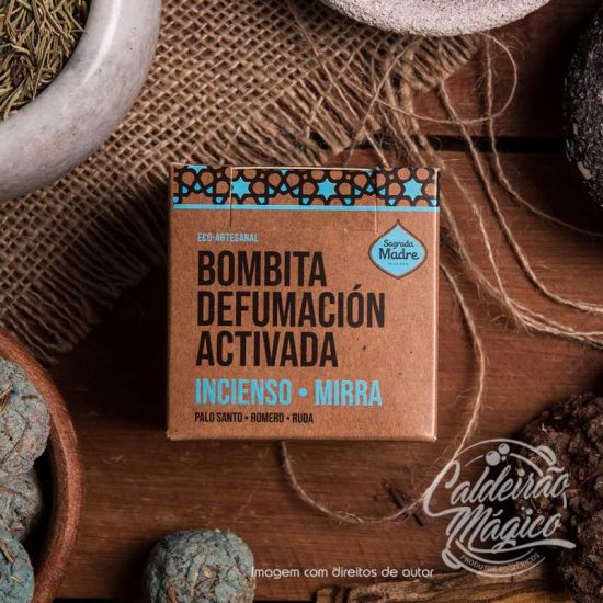 BOMBITA DEFUMAÇÃO ATIVADA INCENSO E MIRRA SAGRADA MADRE