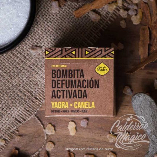BOMBITA DEFUMAÇÃO ATIVADA YAGRA E CANELA SAGRADA MADRE