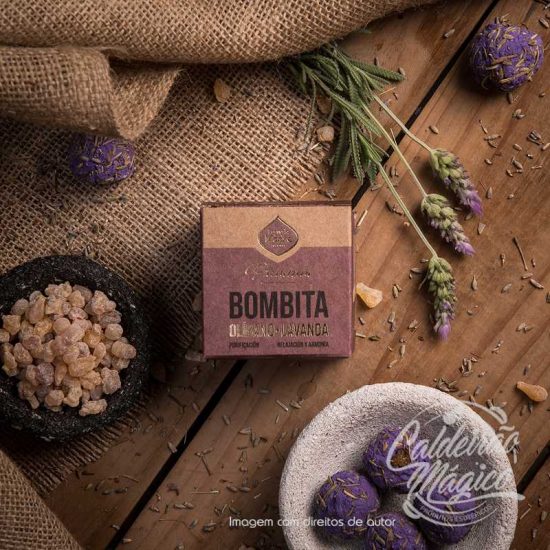BOMBITA PREMIUM DEFUMAÇÃO ATIVADA OLÍBANO E LAVANDA SAGRADA MADRE