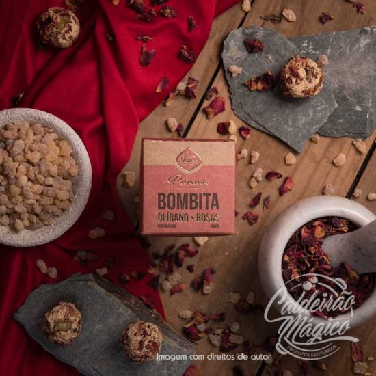BOMBITA PREMIUM DEFUMAÇÃO ATIVADA OLÍBANO E ROSAS SAGRADA MADRE