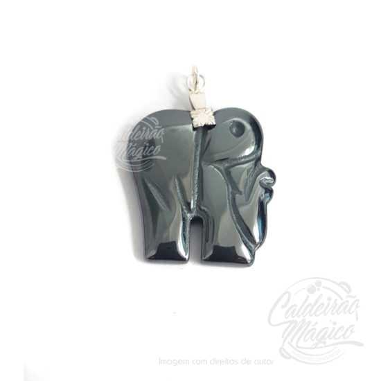 Pendente Elefante Hematite