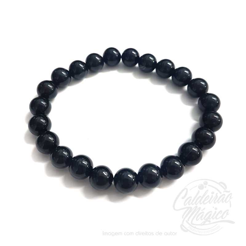 Pulseira Pedra Ágata Negra Pulseira Pedra Ágata Negra