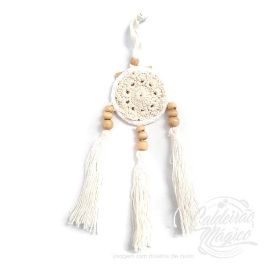 Caça Sonhos Macramé Branco