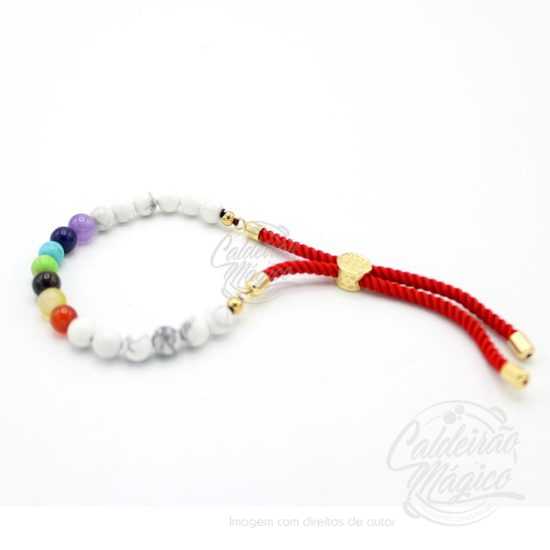 Pulseira Chakras Howlita