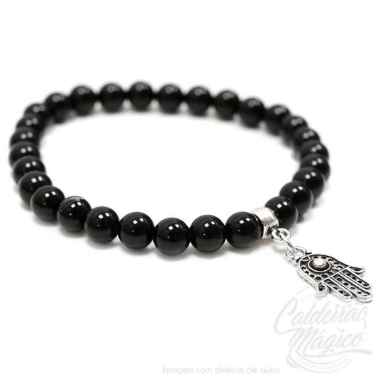 Pulseira-Ágata-Negra-Mão-de-Fátima