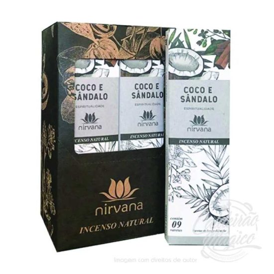 Incenso Nirvana Coco e Sândalo