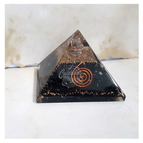 Pirâmide Orgonite Turmalina