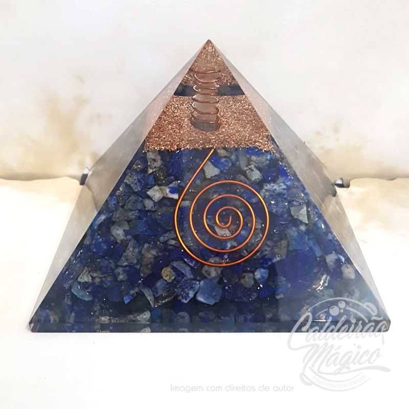 Pirâmide Orgonite Lápis Lázuli Pirâmide Orgonite Lápis Lázuli